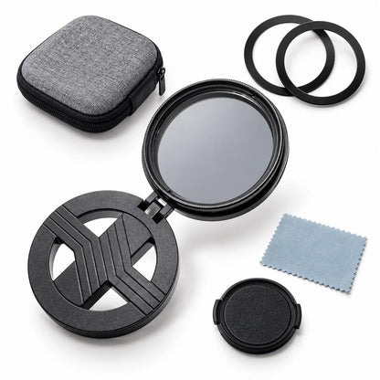 Kit Filtri Magnetici da 52 mm per Smartphone con Supporto Pieghevole – 13 Tipi di Filtro