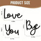 ✨ 50% DI SCONTO – Decorazione Murale Boho in Legno – Scritta “LOVE YOU BYE”, Stile Rustico & Versatile per la Casa 🌿
