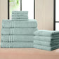 🛁 Set Asciugamani 3 Pezzi Home Reflections – 100% Cotone Morbido | Alta Assorbenza | Asciugatura Rapida | Trama & Tinta Unita ✨