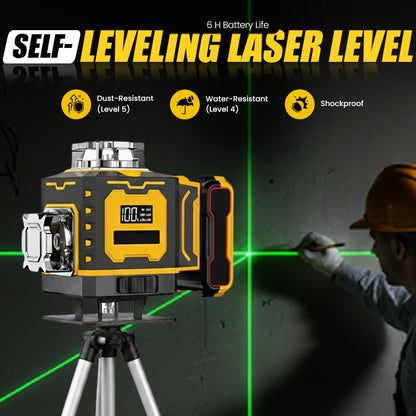 Livella Laser Alta Tecnologia ⚡ Raggio a Frequenza Variabile Senza Dispersione 🎯 Regolazione Touchscreen, Telecomando, Schermo Luminoso – Indispensabile in Cantiere 🛠️