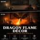 🐉🔥 Decorazione Fiamma di Drago – Imperdibile per Halloween, Effetto Fiamma Realistico che Trasforma il tuo Ingresso o Salotto in un Covo Fantastico 🎃🌙