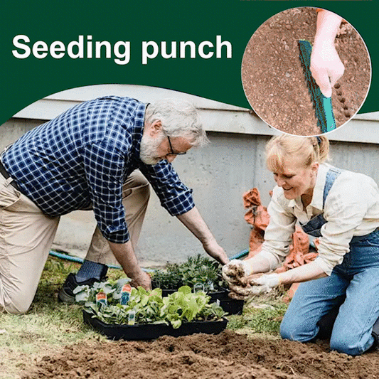 ⏳ Offerta Limitata: 50% di Sconto! 🌱 Distanziatore e Aiutapiante per Semi da Giardino – Strumento di Semina di Precisione con 12 Fori 💥