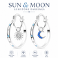 🌙 50% RABATT NU! ☀️ Himmelske Sol & Måne Hoops – Lagdelt Design, Hypoallergenisk & Lettvekt – Asymmetriske Charmer for Balanse & Harmoni 💫
