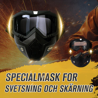 🛠️ Maschera per Saldatura e Taglio – Protezione Viso e Occhi con Design Confortevole 🔥