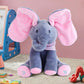 🐘🎶 PELUCHE ELEFANTE CHE CANTA E GIOCA A “PEEK-A-BOO”! 🎵 Interattivo, musicale e perfetto per stimolare la curiosità dei più piccoli – un regalo indimenticabile! 🧸✨