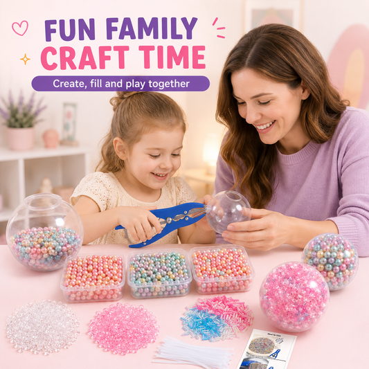 ✨ Kit Fai-da-Te per Creare Palline Antistress, Include 6 Bustine di Riempimento, 10 Involucri Morbidi Trasparenti, Strumento di Espansione, Ideale per il Relax degli Adulti, Squishy Maker