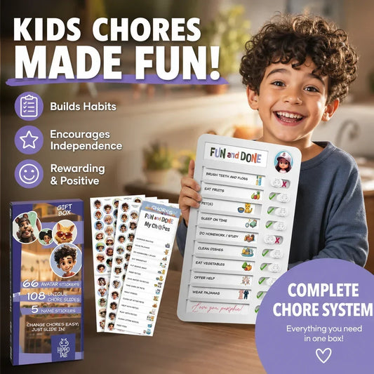 📋 Tabellone Magnetico per Routine e Compiti dei Bambini – Planner Visivo con Cursori a Scorrimento & 120 Tessere