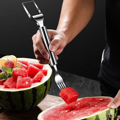 💥HETT ERBJUDANDE: 1 + 1 gratis🔥🍉 Fruktskärning utan krångel✨ 2-i-1 fruktskärare & gaffel – för snabb och enkel servering av frukt! 🍓