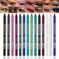 ✏️ 50% RABATT NU! 🌈 14-Pack Vattentät Färgglad Gel Eyeliner Penna – Metallic & Shimmer Finish, Smutsäker ✨