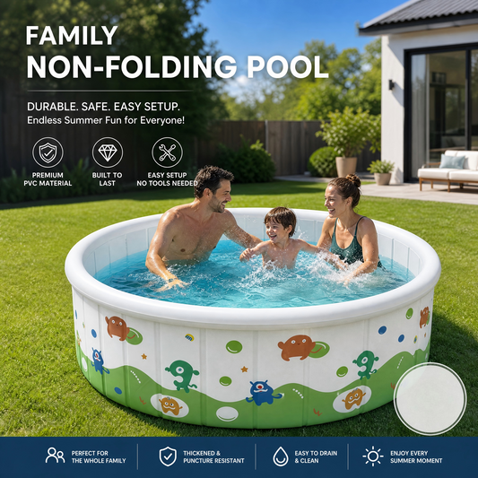 🥳SALDI CALDI 2026🥳💞50.000+ VENDUTI!👵❤️ Piscina Pieghevole Non Gonfiabile Rinforzata – Divertiti con Attività Acquatiche e Rinfrescati a Casa in Estate.