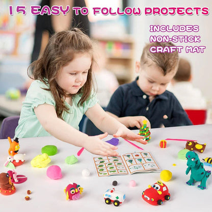 🎨 COMPRA 2 PRENDI 1 GRATIS! 🎁 Argilla Ultra Leggera 36 Colori – Sicura, non tossica & morbida – Perfetta per la creatività e i progetti artigianali dei bambini 🌈
