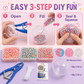 ✨ Kit Fai-da-Te per Creare Palline Antistress, Include 6 Bustine di Riempimento, 10 Involucri Morbidi Trasparenti, Strumento di Espansione, Ideale per il Relax degli Adulti, Squishy Maker