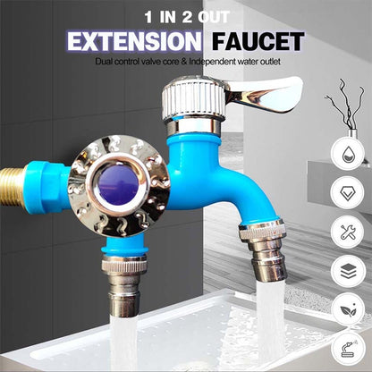 💦Acquistane 1 e ricevi 1 gratis🔥Rubinetto antigelo a doppio comando per esterni