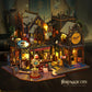 🏰Puzzle 3D in Legno, Puzzle Artigianale in Legno, 1 Set Kit DIY Book Nook, Kit Modello DIY, Ornamento Decorativo 3D da Scrivania, Kit Modello DIY per Decorazione Libreria, Artigianato