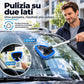 🚗Pulisci-vetri magnetico doppio per auto | Kit di pulizia senza aloni per vetri auto