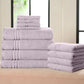 🛁 Set Asciugamani 3 Pezzi Home Reflections – 100% Cotone Morbido | Alta Assorbenza | Asciugatura Rapida | Trama & Tinta Unita ✨