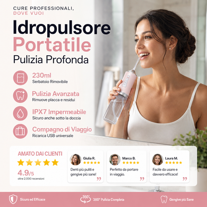 ✨💧 50% DI SCONTO! Idropulsore Dentale Wireless