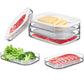 🥗 PROMO FLASH: 50% DI SCONTO! Contenitori Alimentari 3 Ripiani – PET Trasparente, Ermetici & Impilabili per Frigorifero Organizzato 🧊✨