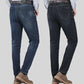 👖 50% RABATT NU! 🧵 Herr Elastiska Jeans med Hög Midja och Rakt Ben – Mjuk Stretchig Bomull & Andningsbar Vardagskomfort 🛠️