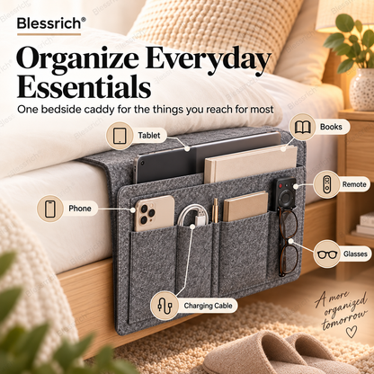 ⏰🔥OFFERTA A TEMPO LIMITATO: 50% DI SCONTO!💞Organizer da comodino – Conservazione intelligente senza comodino