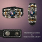 ✨🔮 Braccialetto in Pelle con 12 Segni Zodiacali Fosforescenti – Luminoso al Buio, Unisex, 17,5/20,6 cm – Regalo Perfetto per Uomo e Donna 🌙