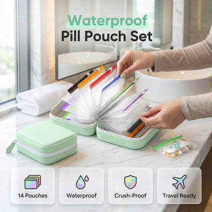 Set di bustine portapillole impermeabili A8