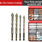 Kit di Punte Eccentriche Seghettate a 4 Taglienti