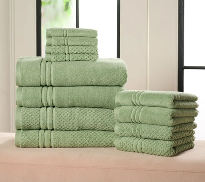 🛁 Set Asciugamani 3 Pezzi Home Reflections – 100% Cotone Morbido | Alta Assorbenza | Asciugatura Rapida | Trama & Tinta Unita ✨