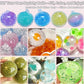 ✨ Kit Fai-da-Te per Creare Palline Antistress, Include 6 Bustine di Riempimento, 10 Involucri Morbidi Trasparenti, Strumento di Espansione, Ideale per il Relax degli Adulti, Squishy Maker