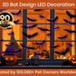 🎉 Saldi 2026 — Oltre 26.000 Venduti! 💞 Decorazione Halloween Pipistrello 3D LED da Parete