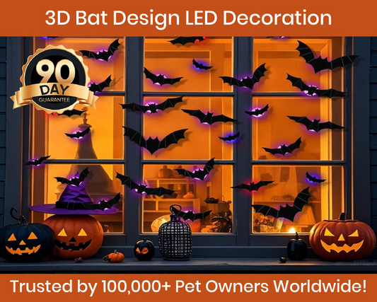 🎉 Saldi 2026 — Oltre 26.000 Venduti! 💞 Decorazione Halloween Pipistrello 3D LED da Parete