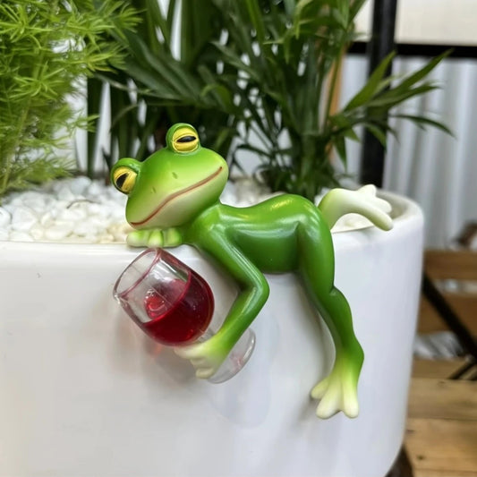 🐸 Ornamento Rana Appendivaso per Fiori 🍷