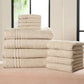 🛁 Set Asciugamani 3 Pezzi Home Reflections – 100% Cotone Morbido | Alta Assorbenza | Asciugatura Rapida | Trama & Tinta Unita ✨