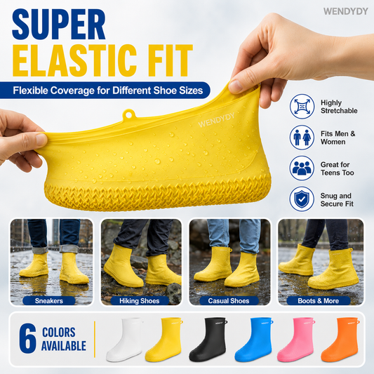 🔥 SCONTO 50% ORA! 👢 Copriscarpe Impermeabili e Resistenti – Scarpe Asciutte sotto la Pioggia ✨