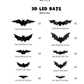 🎉 Saldi 2026 — Oltre 26.000 Venduti! 💞 Decorazione Halloween Pipistrello 3D LED da Parete