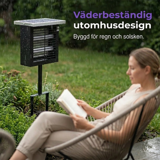 Soldriven insektsfångare för utomhusbruk