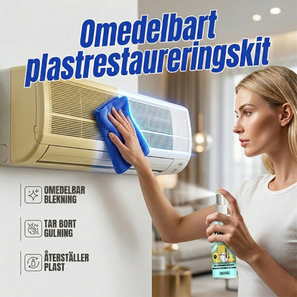 🔥 50 % RABATT – Kit för restaurering av gulnad plast | Tar bort gulnad, återställer originalfärgen & enkel applicering – Begränsat erbjudande 🎁⏰