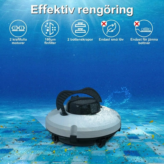 🤖 55 % RABATT! 💧 Trådlös robotpoolrengörare – Automatisk, kraftfull och för botten, väggar och vattenlinjen 🏊