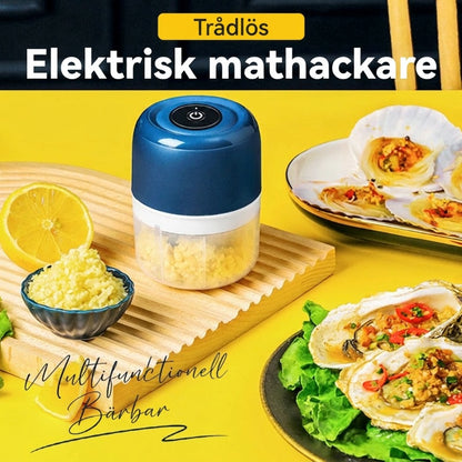 Multifunktionell bärbar trådlös elektrisk mathackare