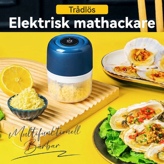 Multifunktionell bärbar trådlös elektrisk mathackare