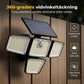 📢📢Sista dagen – 50 % rabatt!! ☀️💡 Solcellsdriven utomhusvägglampa med 3 lampor – rörelsesensor för trädgård, gård och garage