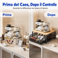 ✨ Supporto a 2 Ripiani per Microonde & Elettrodomestici 🍵📦 - Cassetto Estraibile | Struttura Ferro + Legno | Salvaspazio | 3 Colori | 65% DI SCONTO