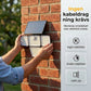 📢📢Sista dagen – 50 % rabatt!! ☀️💡 Solcellsdriven utomhusvägglampa med 3 lampor – rörelsesensor för trädgård, gård och garage