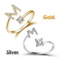 💍 50 % RABATT JUST NU! ❤️ Ring med initialer – personlig, justerbar och perfekt som en meningsfull present till dig själv eller någon du älskar ✨