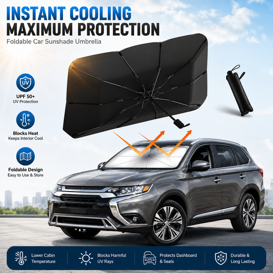 ☀️Saldi Estivi 50% OFF!🚗 Parasole Auto Pieghevole per Finestrino – Blocca i raggi UV e il calore – Protegge il cruscotto e gli interni 🛡️