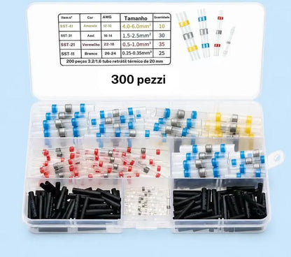 💧🔧 Kit di connettori impermeabili per fili di saldatura Solderstick ⚡🛠️