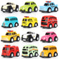🚗🔥 -50%! Set Macchinine Giocattolo Cartoon Mini – Colori Vivaci, Ruote Scorrevoli, ABS Resistente per Feste e Collezioni Bambini ✨