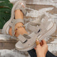 Sandali con Zeppa da Donna con Cinturini a Strappo