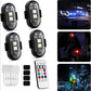 🚨🌈 Luci LED Wireless 8 Colori con Telecomando – Visibili fino a 500 metri! Potente funzione lampeggiante in 8 colori vivaci – Per auto, moto, droni e molto altro! ⚡️
