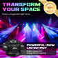 💡✨ Multi-Beam LED Atmosphere Light – Dynamic Color Changing, Remote Control & Easy Installation for Home/Party 🎉📦